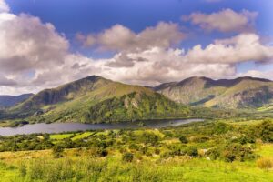 mountains, lake, ireland